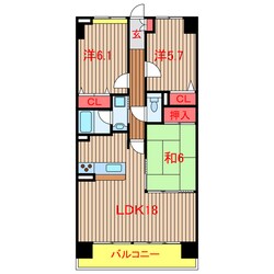 メルベーユの物件間取画像